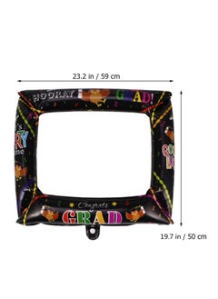 Brain Giggles BrainGiggles Photo Frame Graduation Foil Balloon - Black  - Image 2