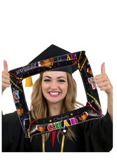 Brain Giggles BrainGiggles Photo Frame Graduation Foil Balloon - Black  - Image 5