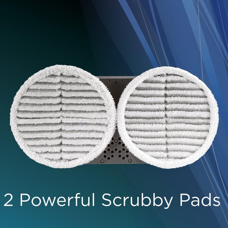 Bissell Bissell 2124 Spinwave Mop Pad Kit Replacement Pads White Pack of 2  - Image 3