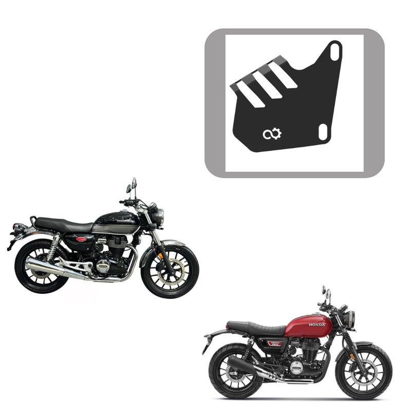 Auto Infinity Front Disc Calliper Guard Compatible With Honda CB350 Hness & CB350 RS (Black, Pack of 1) - Image 1