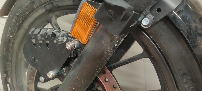 Auto Infinity Front Disc Calliper Guard Compatible With Honda CB350 Hness & CB350 RS (Black, Pack of 1) - Image 5