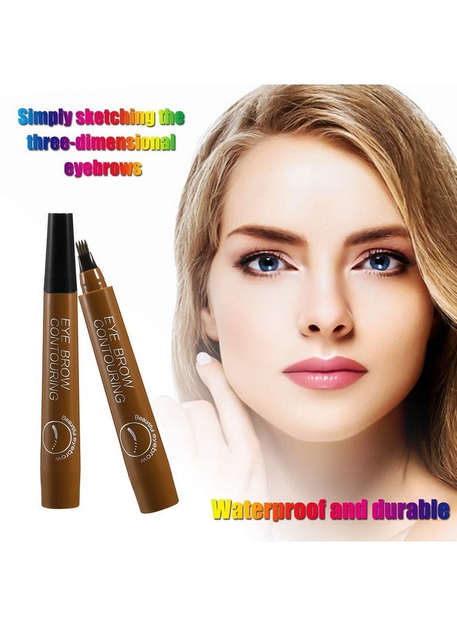 Apooliy Liquid Eyebrow Pen Waterproof Microblading Eyebrow Pencil With A Micro Fork Tip Applicator Creates Natural Looking Brows Effortlessly  - Image 4