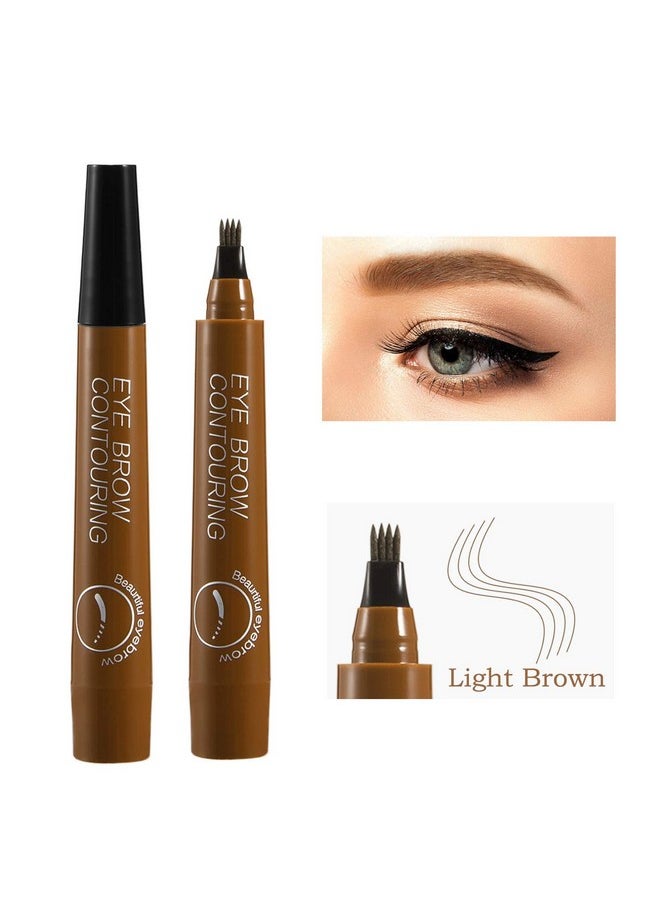 Apooliy Liquid Eyebrow Pen Waterproof Microblading Eyebrow Pencil With A Micro Fork Tip Applicator Creates Natural Looking Brows Effortlessly  - Image 3