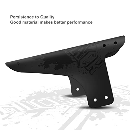 NICEDACK Bike Fender, Adjustable MTB Mud Guard, Front and Rear Compatible Mudguards, Fits 650B 20" 26" 27.5" 29 inch Fat Tire Bikes and All Disc Brake Bicycles (Matte Surface,Updated Black) - Image 4
