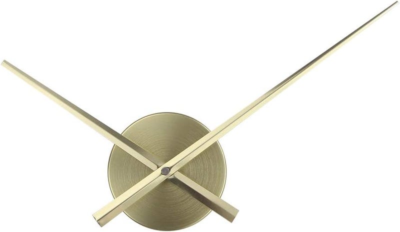 Timelike 3D Clock Hands, DIY Large Clock Hands Needles Wall Clocks 3D Home Art Decor Quartz Clock Mechanism Accessories (Gold) - Image 1