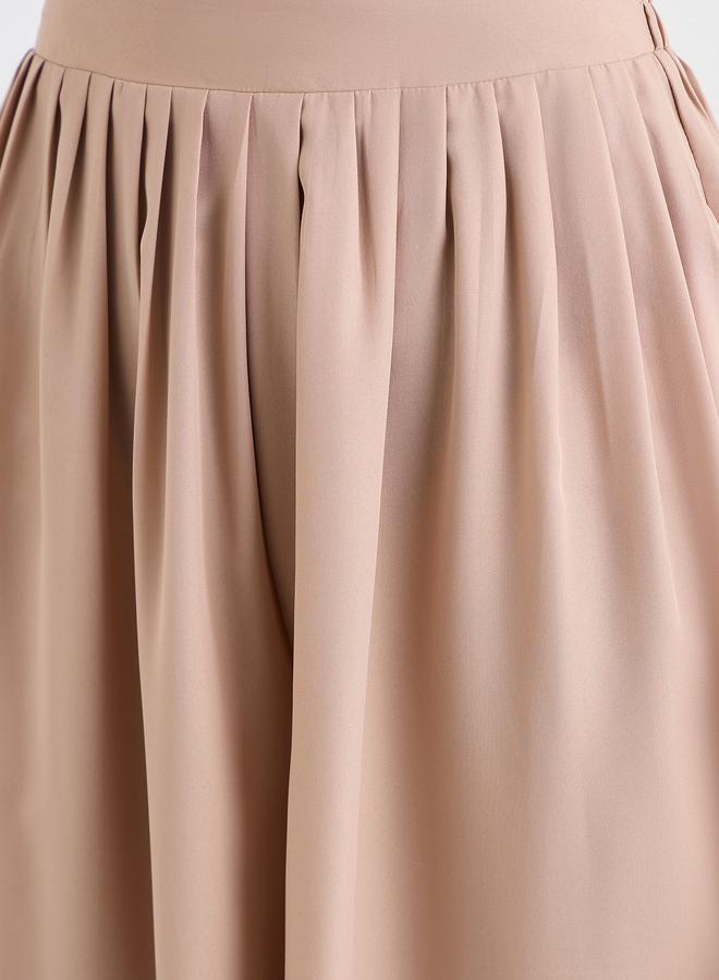 Styli Flowy Wide Leg Pants with Half Elastic Waistband - Image 3