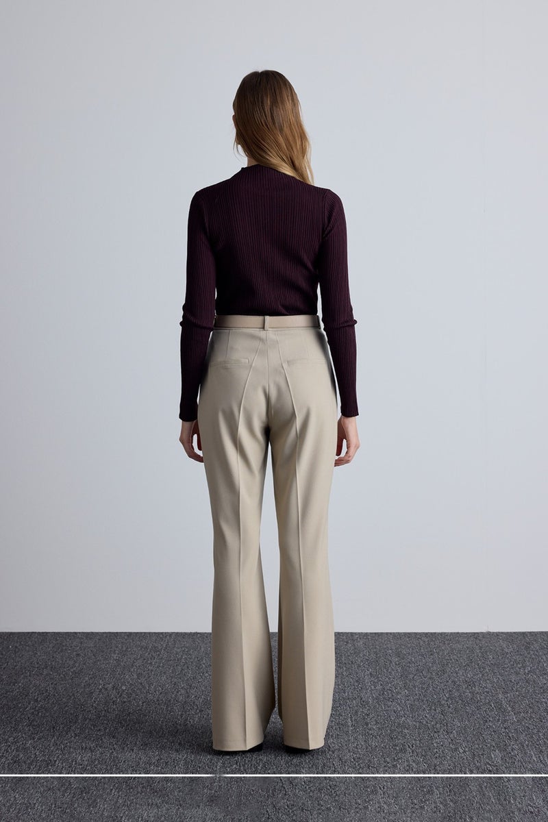 Manuka High Neck Knit Blouse Cherry  - Image 4