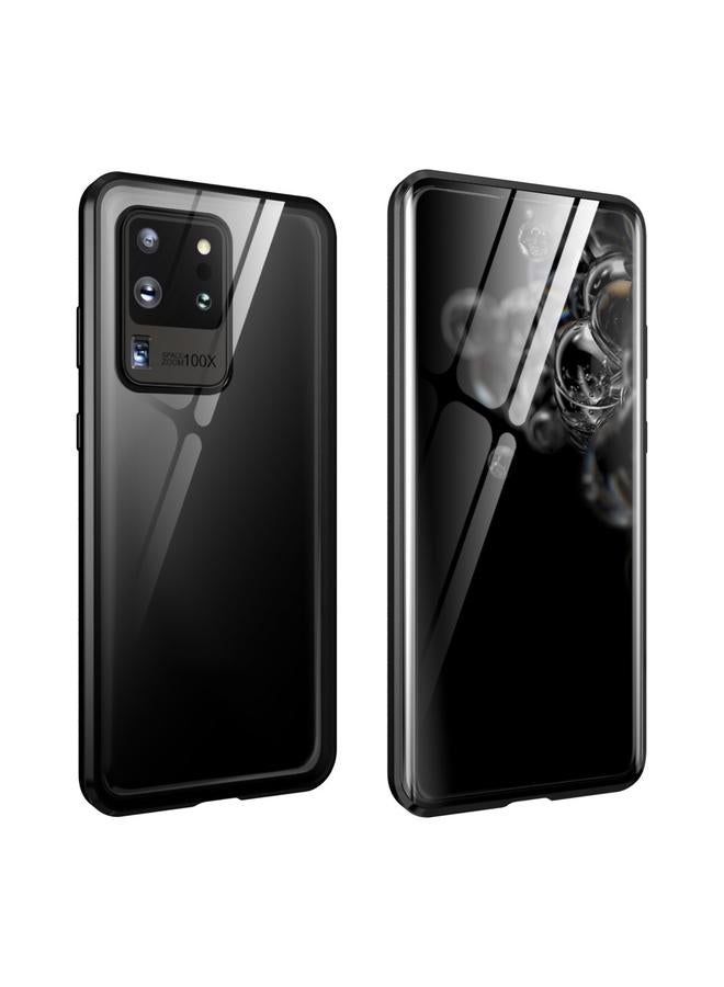 erorex Case For Samsung Galaxy S20 Ultra Magnetic Metal Frame Double-sided Tempered Glass Case - Image 1