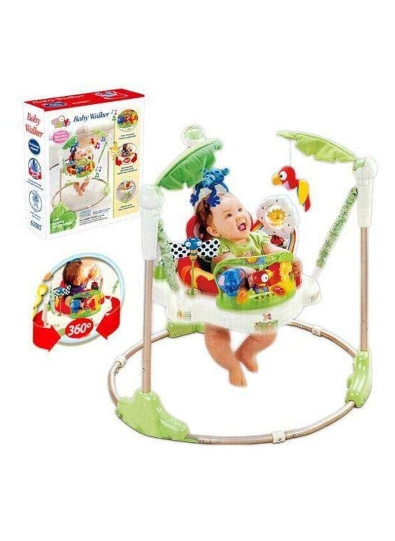 ibaby عربة أطفال بتصميم مضغوط مع مقعد نشاط وألعاب خشخيشة قابلة للإزالة  - Image 4