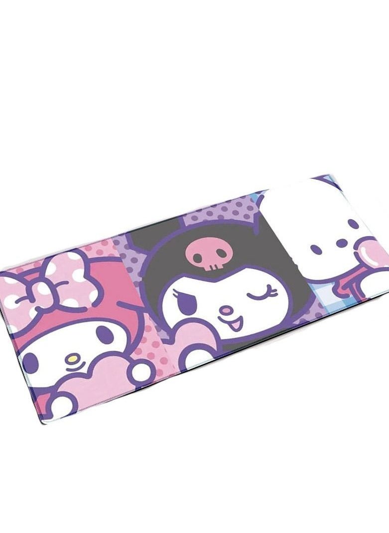 Y&D Kuromi Melody Cinnamoroll Large Gaming Keyboard Mouse Pad Non-Slip Rubber Cloth Computer Game Children Mat For Boys Girls  - Image 1