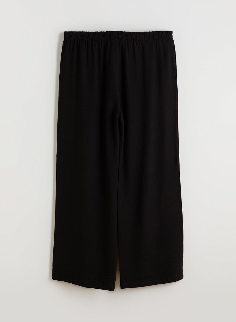 LC WAIKIKI Elastic Waist Wide Leg Women's Trousers - Image 4