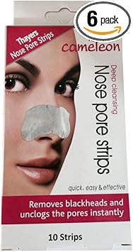 6 x Nose Pore Strips Deep Cleansing Remove Blackheads Unclogs pores Instantly
