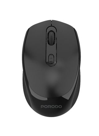 Dual Mode Wireless Mouse 1600 DPI with Bluetooth V5.4 / Plug & Play / Ergonomic Design / Adjustable DPI / 10m Range Max- Black - pzsku/Z4EB567224162A4DC2048Z/45/1745682624/66d4b034-5a64-46f9-89d1-0003ba2a5d62