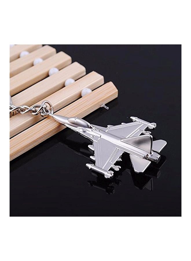 NIBEMINENT Aircraft Keychain Silver - Image 4