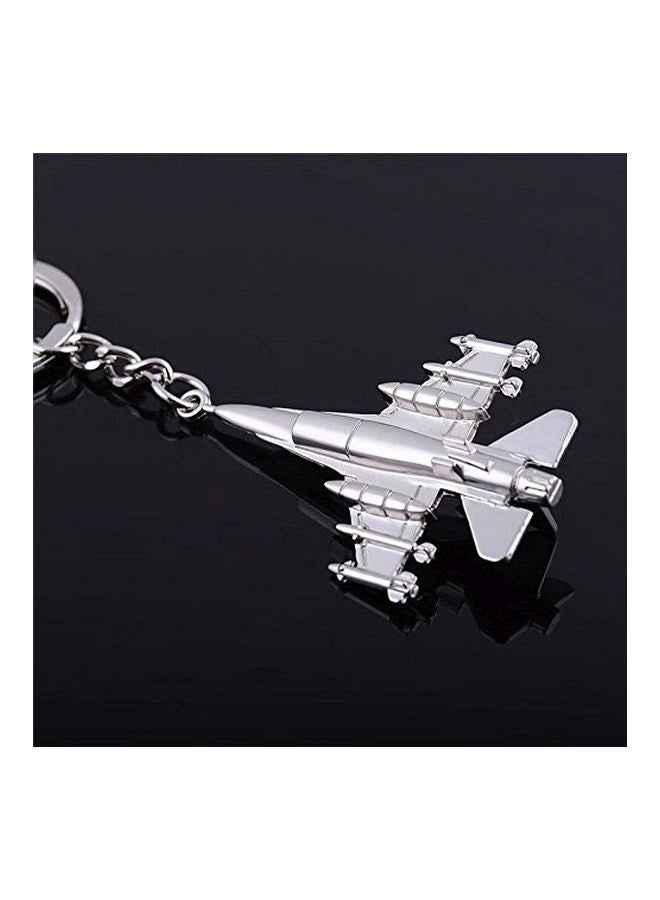 NIBEMINENT Aircraft Keychain Silver - Image 3