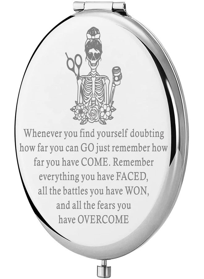 Lywjyb Birdgot Hairdressing Gift Hairdresser Compact Makeup Mirror Cosmetology Graduation Gifts for Women (Whenever Hair Mirr) - Image 1