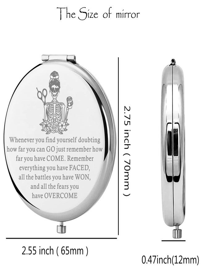 Lywjyb Birdgot Hairdressing Gift Hairdresser Compact Makeup Mirror Cosmetology Graduation Gifts for Women (Whenever Hair Mirr) - Image 2