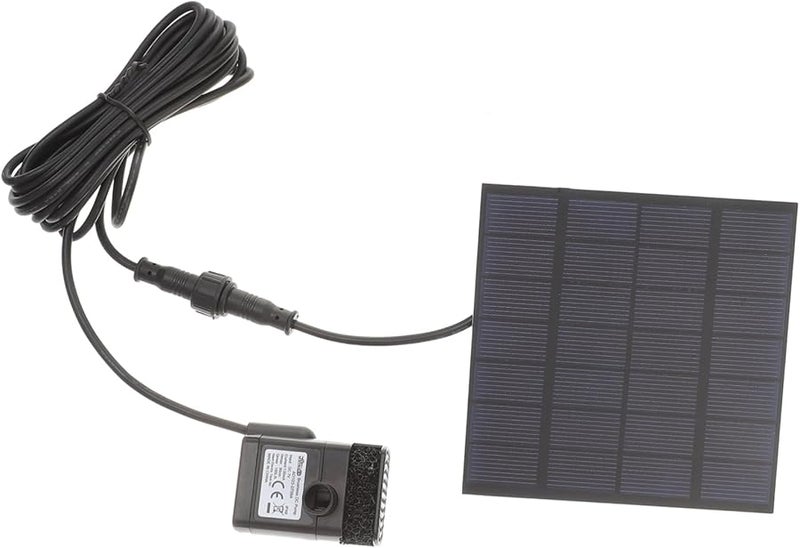 هياليفتي مضخة ماء تعمل بالطاقة الشمسية مغمورة نافورة بلاستيكية سوداء لحديقة بركة حمام الطيور - Image 2