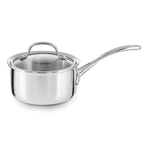 Calphalon Tri-Ply Stainless Steel 1-1/2-Quart Sauce Pan with Cover - Image 1