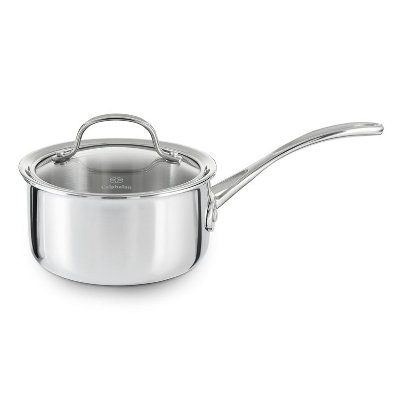 Calphalon Tri-Ply Stainless Steel 1-1/2-Quart Sauce Pan with Cover - Image 5