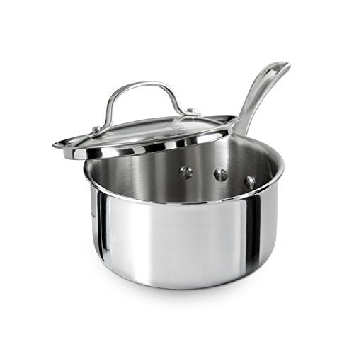 Calphalon Tri-Ply Stainless Steel 1-1/2-Quart Sauce Pan with Cover - Image 4