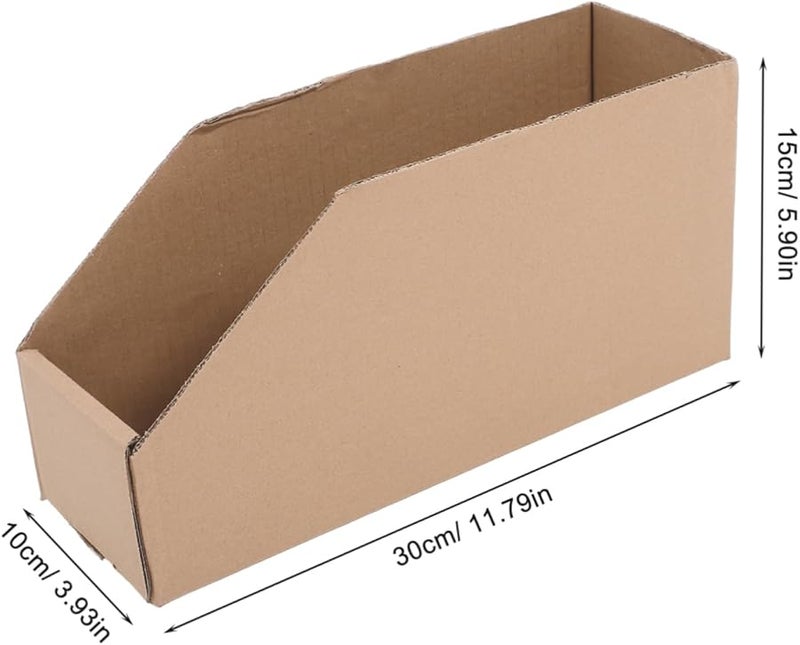 5 Pack Corrugated Cardboard Storage Boxes 12x10x8 Inches for Moving Home Office - Image 3