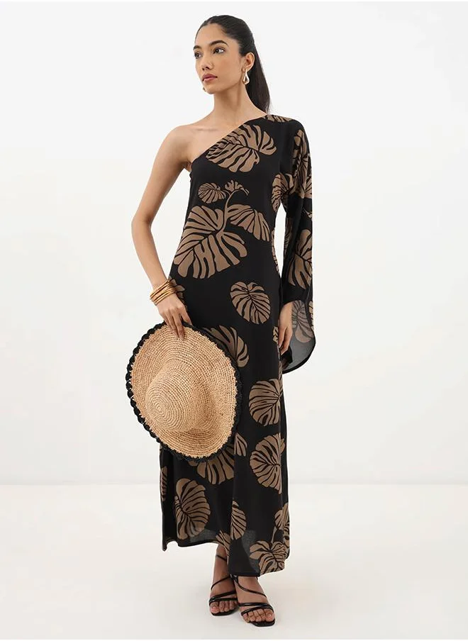 استوديو أول Tropical Sunset Maxi Dress