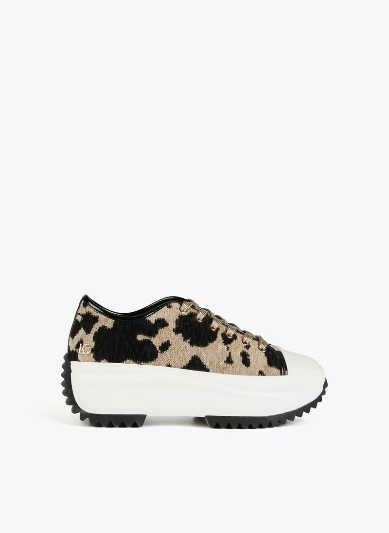 Lola Casademunt Animal print fabric sneakers