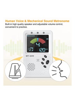 Generic Rechargeable 3 In 1 Guitar Metronome Tuner for Guitar, Bass, Violin, Ukulele Chromatic Multifunction Tuner  - Image 2
