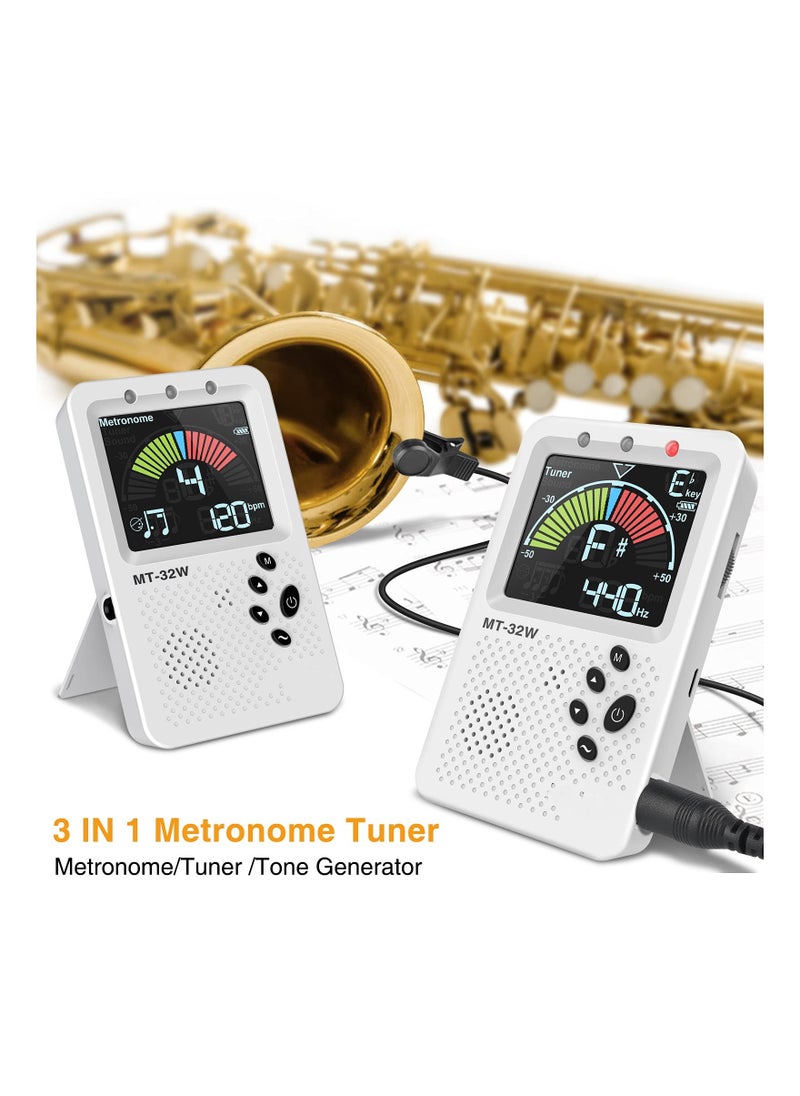 Generic - Rechargeable 3 In 1 Guitar Metronome Tuner for Guitar, Bass, Violin, Ukulele Chromatic Multifunction Tuner - Image 1