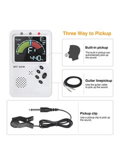 Generic Rechargeable 3 In 1 Guitar Metronome Tuner for Guitar, Bass, Violin, Ukulele Chromatic Multifunction Tuner  - Image 5