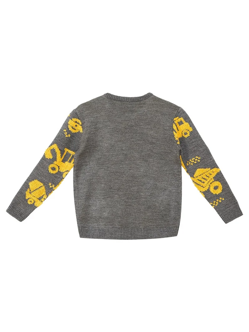 MSHB&G Construction Tools Boy Anthracite Knit Jumper