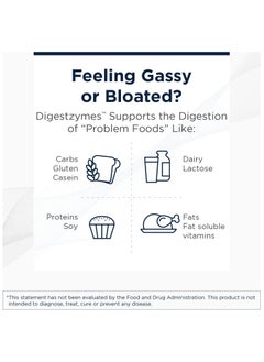 designs for health Digestzymes - Promotes Digestive Comfort, Gastrointestinal Health lactase / Gulten Peptidase / Betaine HCL Dietary Supplement 90 Capsules  - Image 5