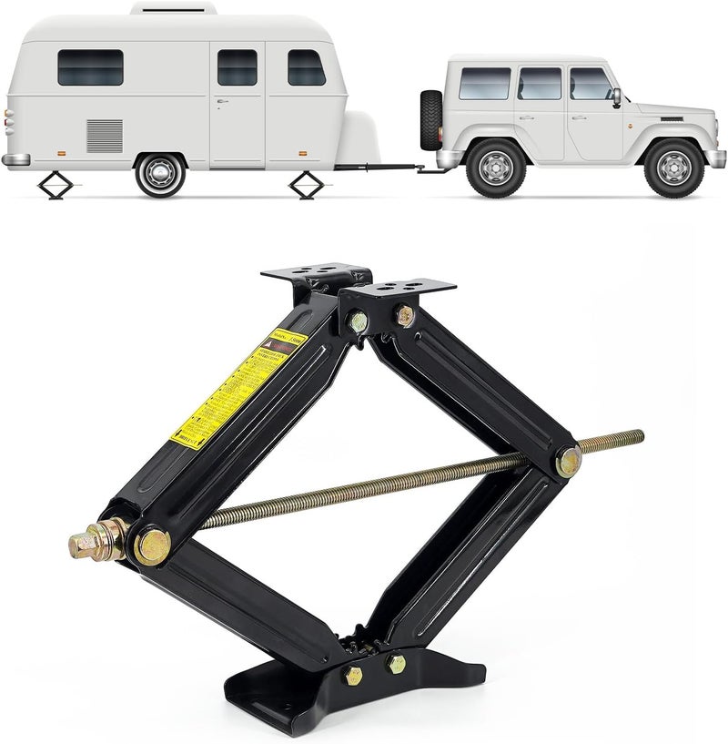 Cobra-Tek Heavy Duty Scissor Jack for RV and Trailer Stabilization - 5000 lbs Capacity, 24-inch Height - Image 1