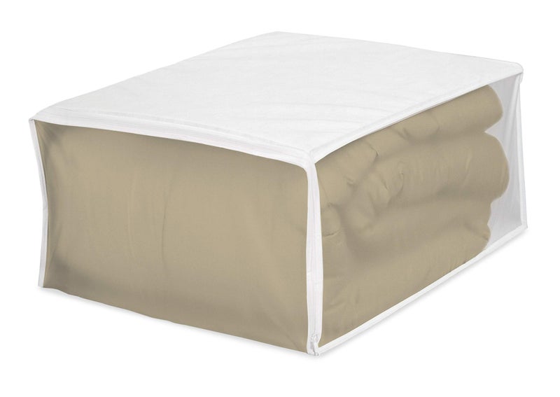 Whitmor 5003-09 Zippered Blanket Bag, White - Image 1