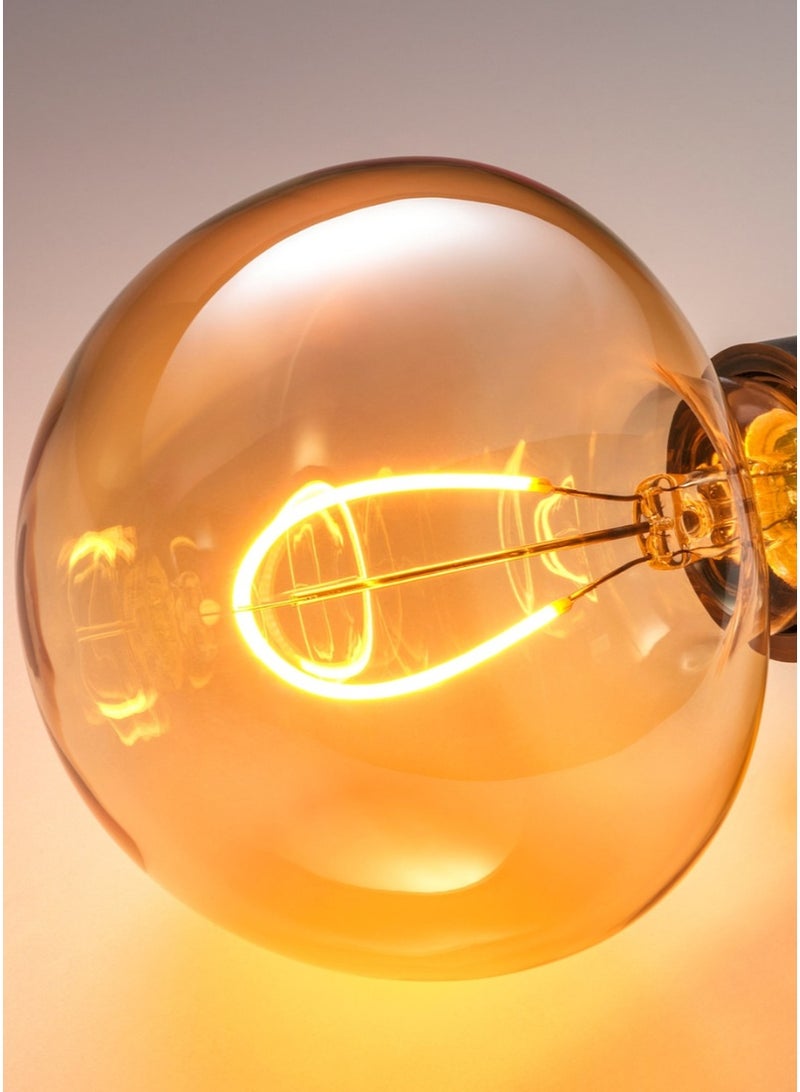 LED Bulb E27 150 Lumen Mushroom Brown Clear Glass 120 mm  - Image 2