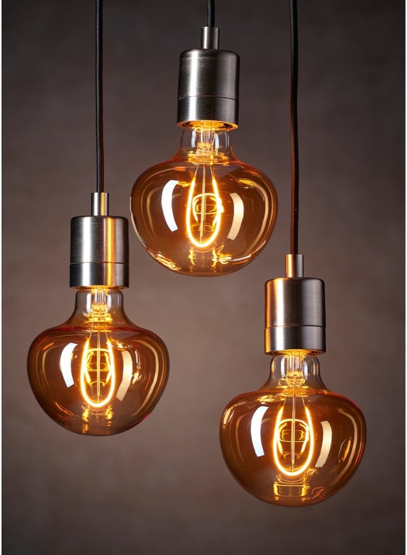LED Bulb E27 150 Lumen Mushroom Brown Clear Glass 120 mm  - Image 5