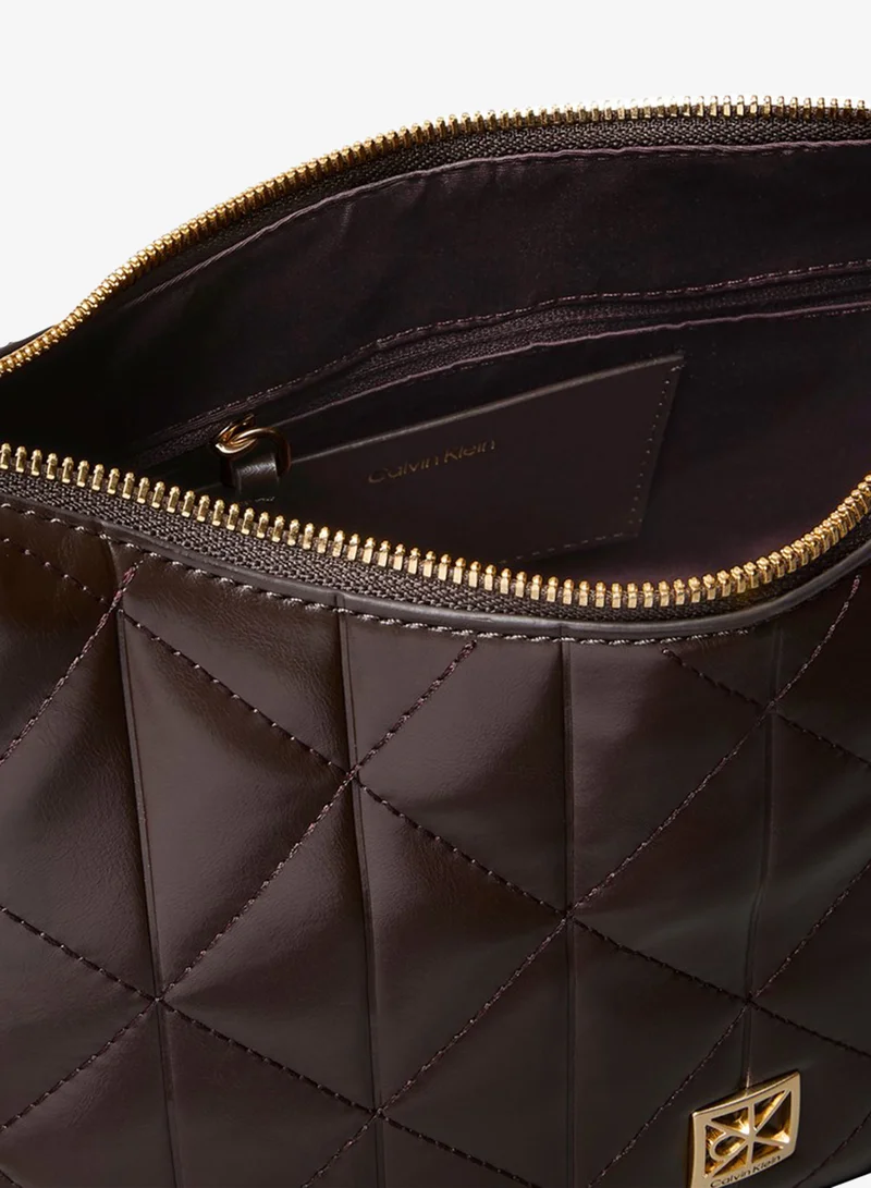 Calvin Klein  Quilted Emblem Plaque Shoulder Bag for Women | Best Price UAE