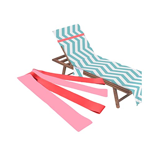 Matenf 4 Pack Towel Bands, Towel Bands for Beach Chair, Rubber Towel Clips for Pool Chair, Must Haves Beach & Cruise Accessories, Towel Holder for Cruise Chairs, Alternatives for Towel Clips, Pink - Image 1