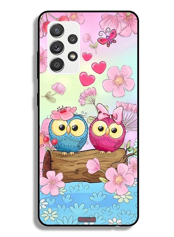 Tolwak Samsung Galaxy A32 5G Protective Case Cover Cute Owls Art - Image 1