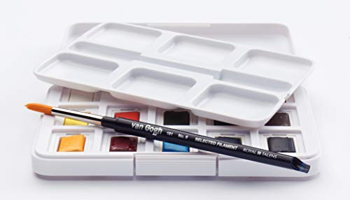 Van Gogh Watercolor Paint Set, Plastic Pocketbox, 12-Half Pan General Selection - Image 4