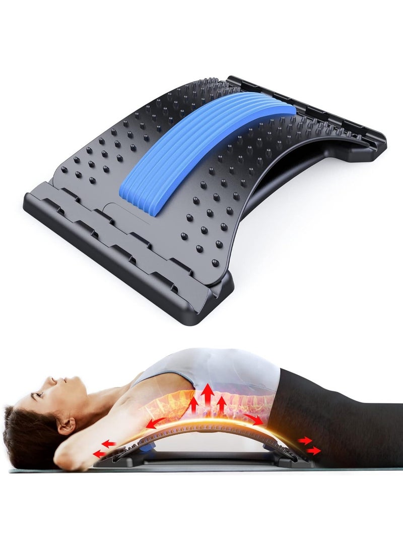 UBEdge Adjustable Lumbar Back Stretcher – Multi-Level Spine Decompression Device for Lower Back Pain Relief with Magnetic Support Points - Image 1