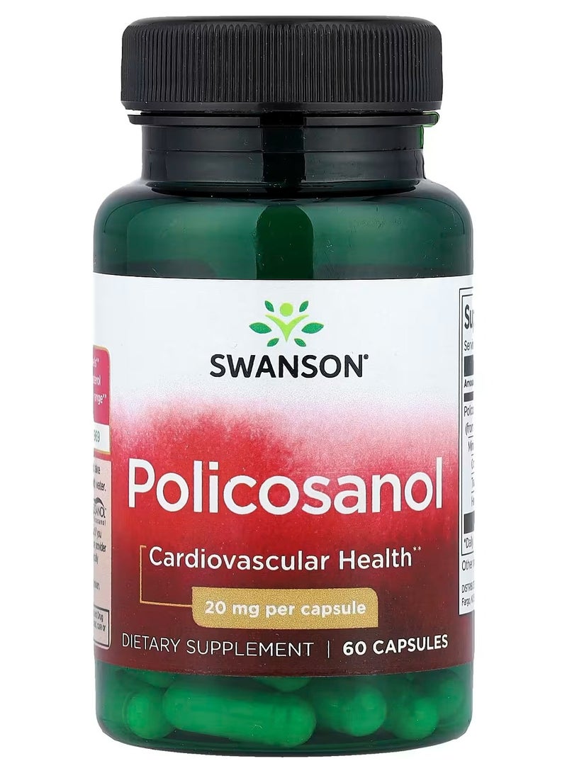 سوانسون، بوليكوسانول، 20 ملغ، 60 كبسولة