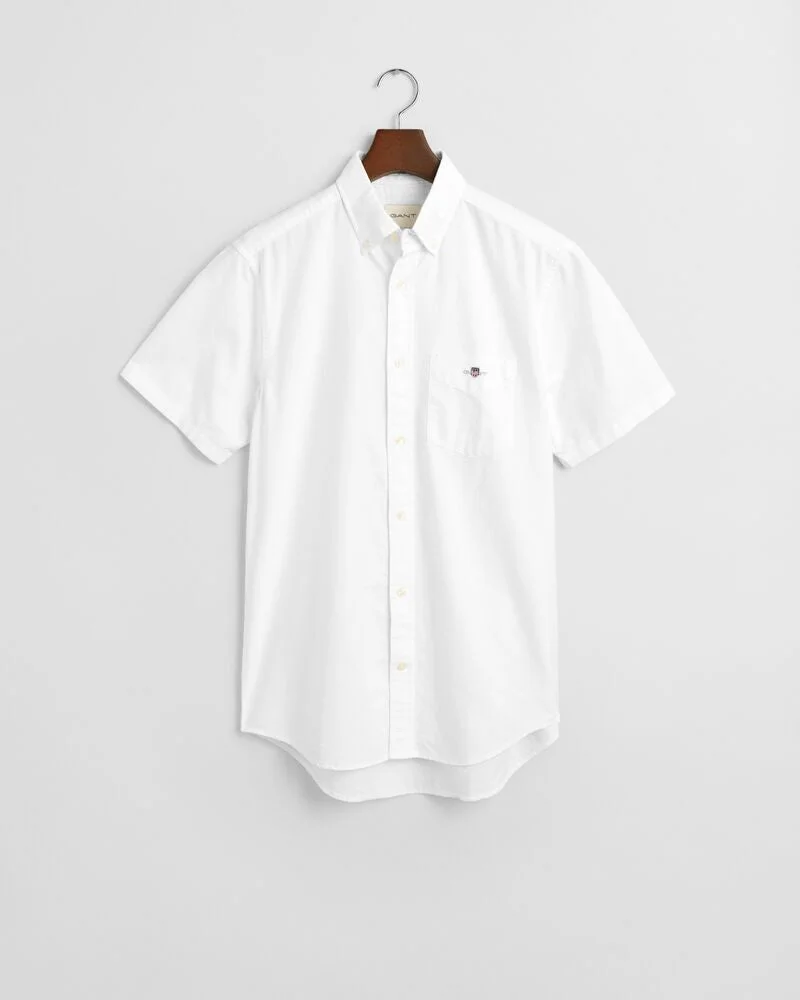GANT  Regular Fit  Classic  Oxford Short Sleeve Shirt for Men | Best Price UAE