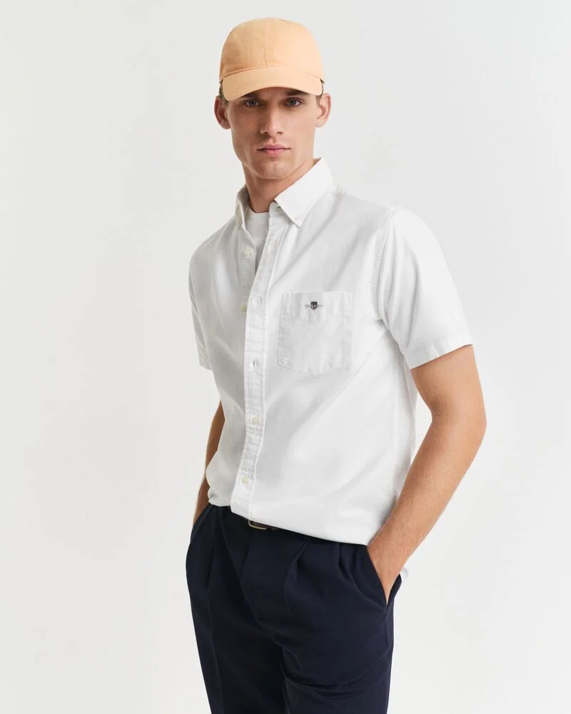 GANT Regular Fit  Classic  Oxford Short Sleeve Shirt