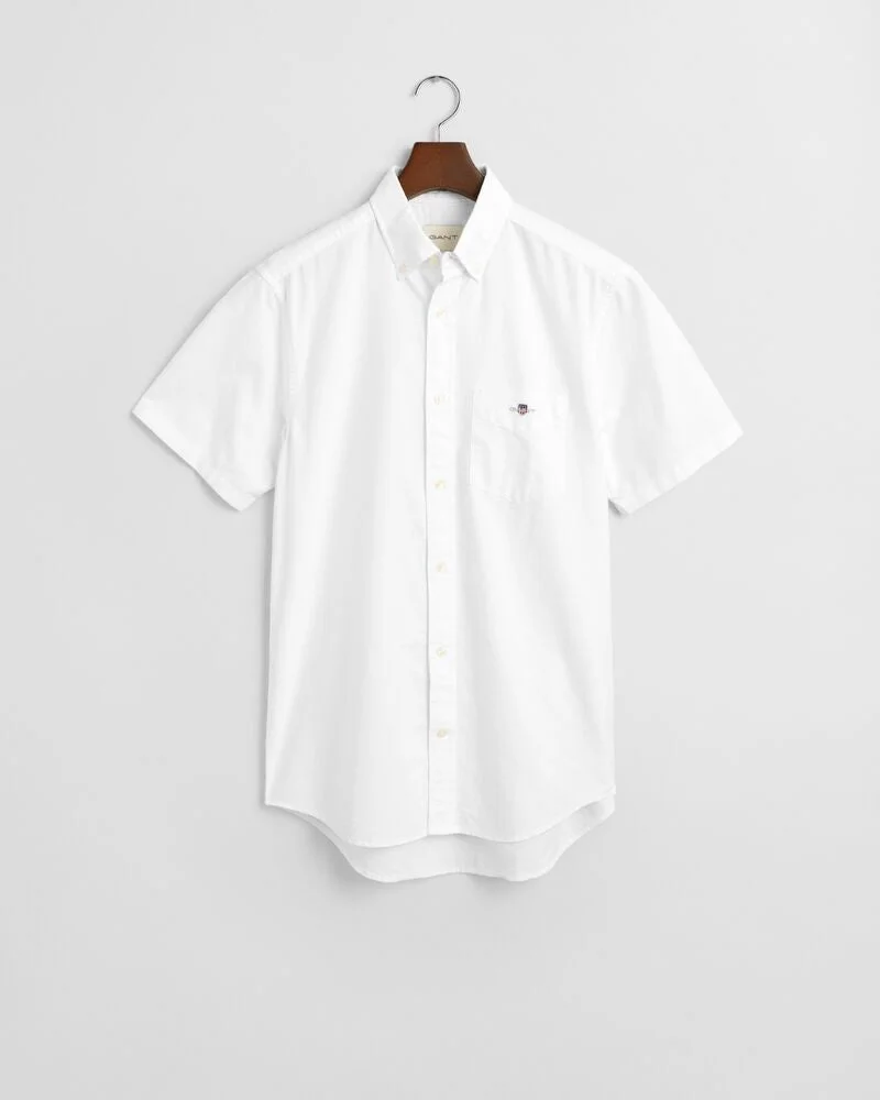 GANT  Regular Fit  Classic  Oxford Short Sleeve Shirt for Men | Best Price UAE