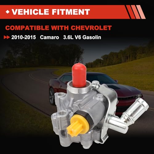 councross 203022 Power Steering Pump Compatible with Chevy Camaro 36L V6 20102015 9200141 13505832 13576570 92229663 92237565 203022 9200141 - Image 3