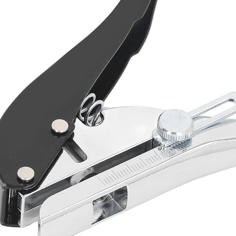 Handheld Pliers 8mm Punch Size Premium Aluminum Zinc Alloy Construction - Clear Accurate Scale Drill Bits for Card PVC Thin Wood Hole Punching, Portable Comfortable Handle for Handheld Operation - Image 3