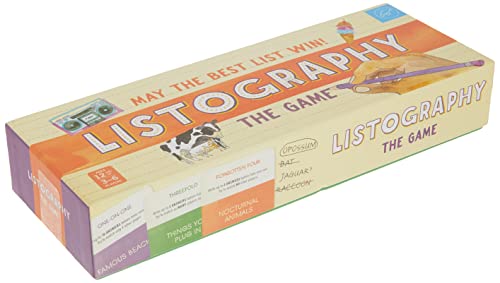 Chronicle Books Listography The Game May The Best List Win Board Games Games for Adults Adult Board Games - Image 3