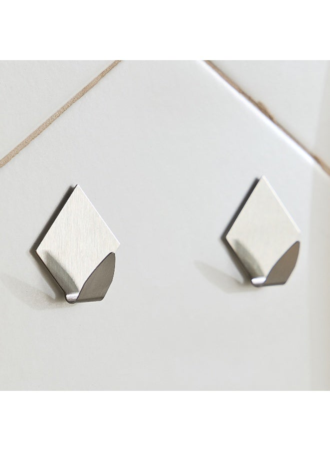 Home Box Metal Diamond Hooks - Set of 2 - Image 1
